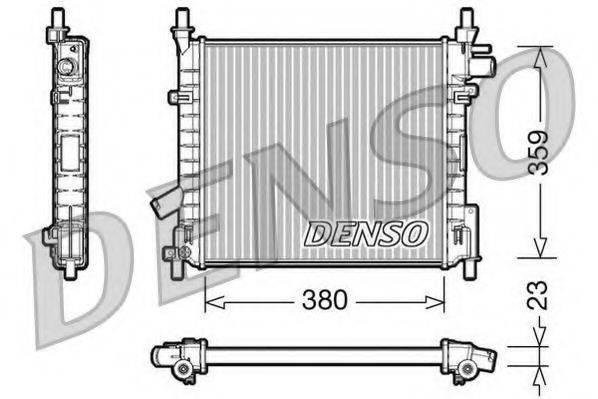 Радиатор охлаждения двигателя DENSO DRM10062