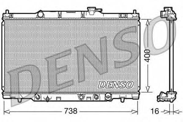 Радіатор, охолодження двигуна DENSO DRM40012