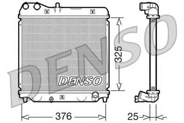 Радиатор охлаждения двигателя DENSO DRM40015