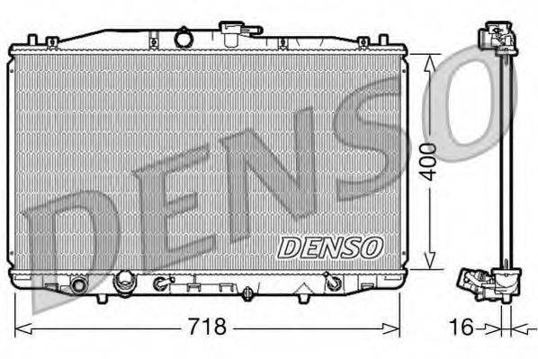 Радіатор, охолодження двигуна DENSO DRM40023