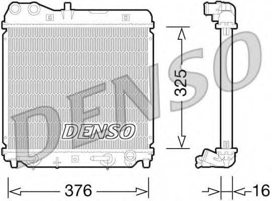Радиатор охлаждения двигателя DENSO DRM40026