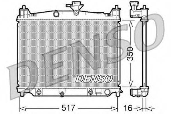 Радіатор, охолодження двигуна DENSO DRM44019