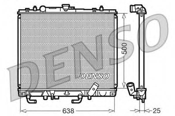 Радиатор охлаждения двигателя DENSO DRM45016