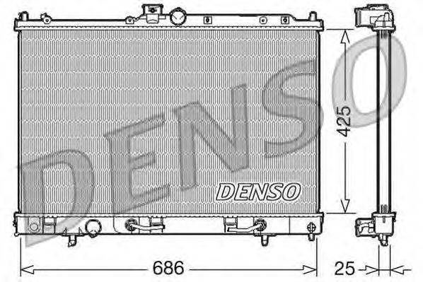 Радиатор охлаждения двигателя DENSO DRM45027