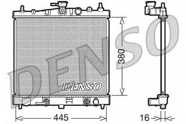 Радиатор охлаждения двигателя DENSO DRM46021