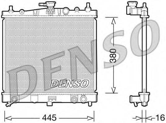 Радиатор охлаждения двигателя DENSO DRM46036