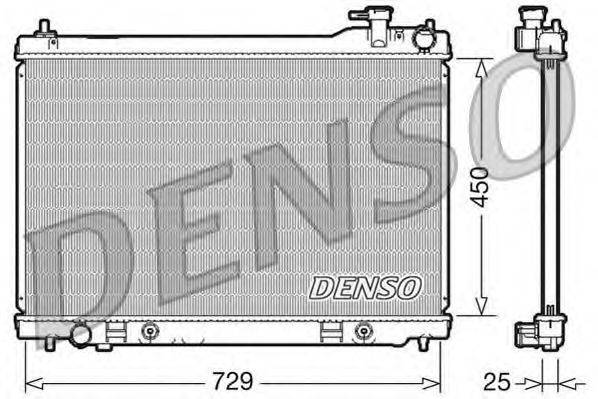 Радиатор охлаждения двигателя DENSO DRM46100