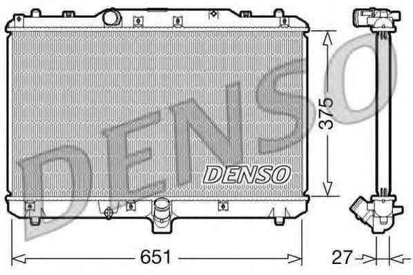 Радиатор охлаждения двигателя DENSO DRM47022