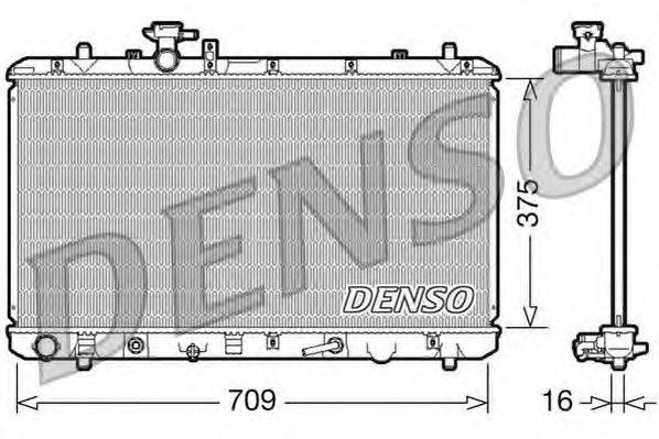 Радиатор охлаждения двигателя DENSO DRM47024