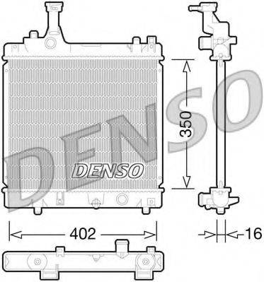 Радиатор охлаждения двигателя DENSO DRM47026