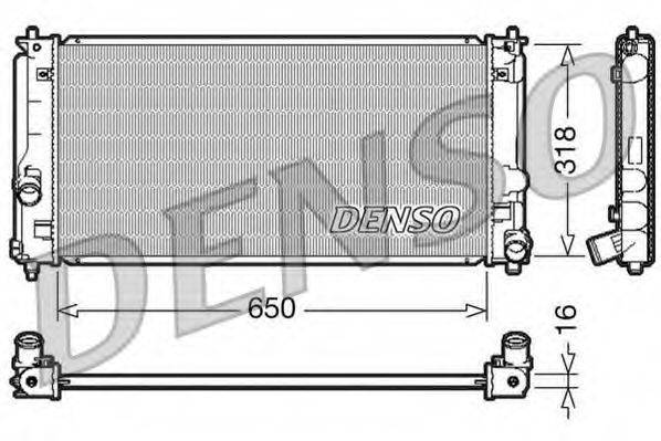 Радиатор охлаждения двигателя DENSO DRM50044