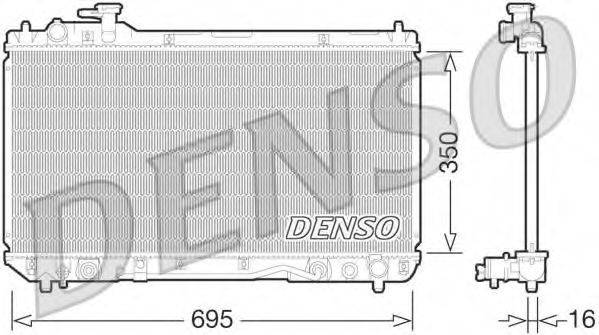 Радиатор охлаждения двигателя DENSO DRM50061