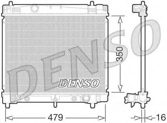 Радиатор охлаждения двигателя DENSO DRM50070