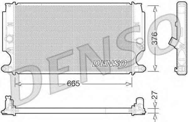 Радиатор охлаждения двигателя DENSO DRM50072