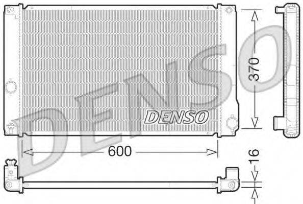 Радиатор охлаждения двигателя DENSO DRM50076
