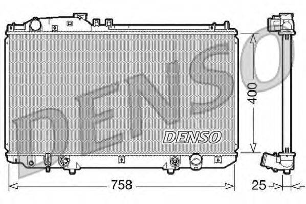 Радіатор, охолодження двигуна DENSO DRM51006