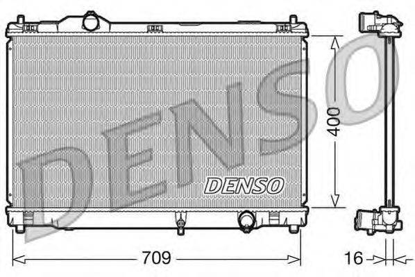 Радиатор охлаждения двигателя DENSO DRM51008