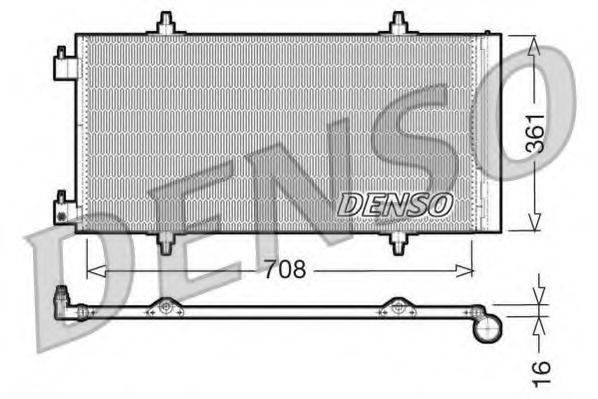Конденсатор кондиционера DENSO DCN07011