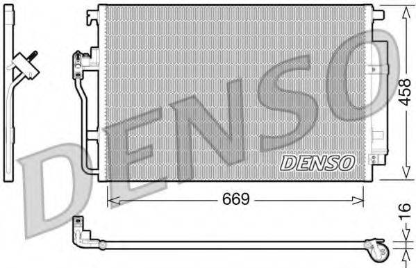 Конденсатор кондиционера DENSO DCN17056