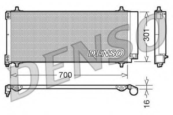 DENSO DCN21027 Конденсатор кондиционера