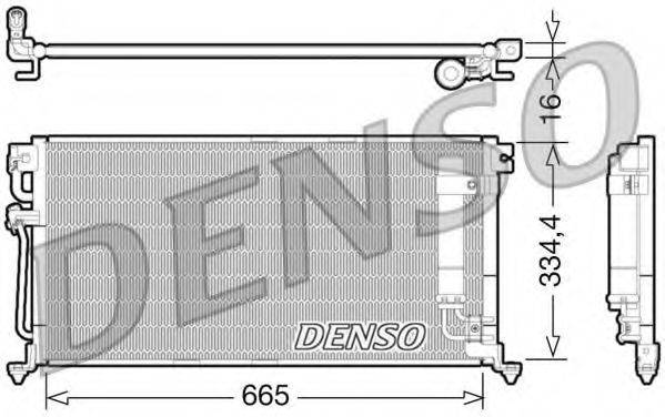 Конденсатор, кондиціонер DENSO DCN45003