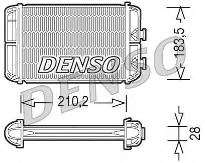 Теплообмінник, опалення салону DENSO DRR20004