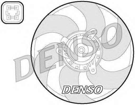 Вентилятор системы охлаждения двигателя DENSO DER07009