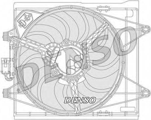Вентилятор системы охлаждения двигателя DENSO DER09051