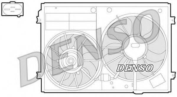 Вентилятор системы охлаждения двигателя DENSO DER32012