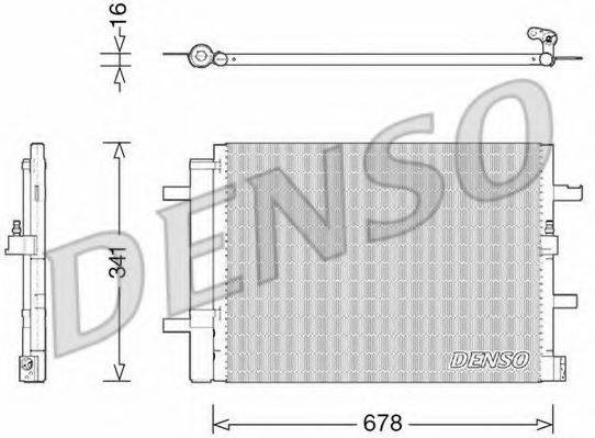 Конденсатор кондиционера DENSO DCN02026