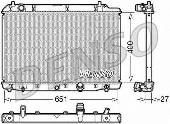 Радиатор охлаждения двигателя DENSO DRM40036