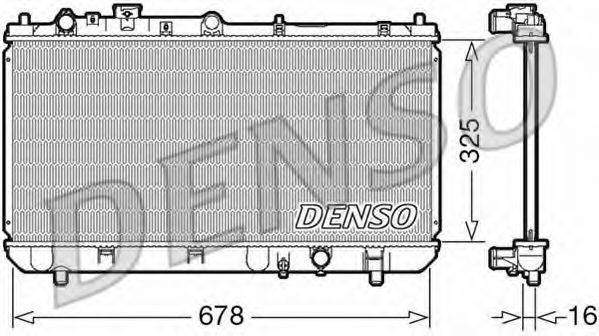 Радіатор, охолодження двигуна DENSO DRM44032