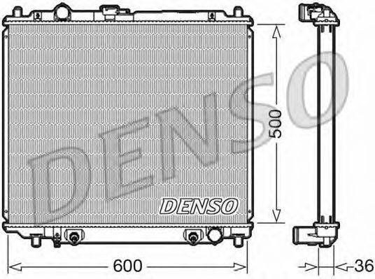Радіатор, охолодження двигуна DENSO DRM45003
