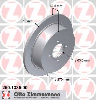 ZIMMERMANN 250133500 гальмівний диск
