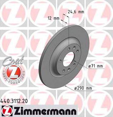 ZIMMERMANN 440311220 гальмівний диск