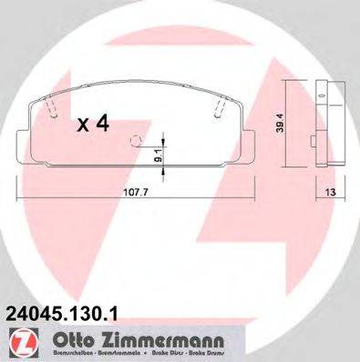 Тормозные колодки ZIMMERMANN 24045.130.1
