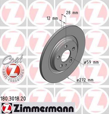 Тормозной диск ZIMMERMANN 180.3018.20