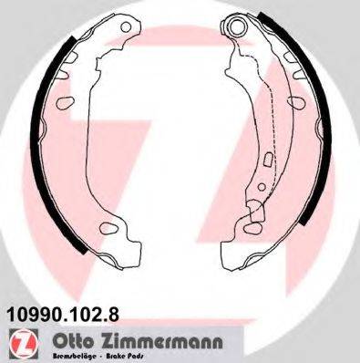 ZIMMERMANN 109901028 Комплект гальмівних колодок