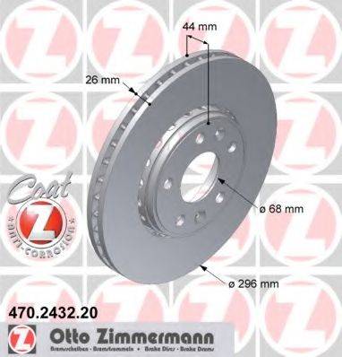 ZIMMERMANN 470243220 Тормозной диск