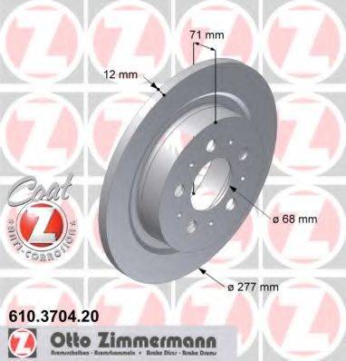 Тормозной диск ZIMMERMANN 610.3704.20