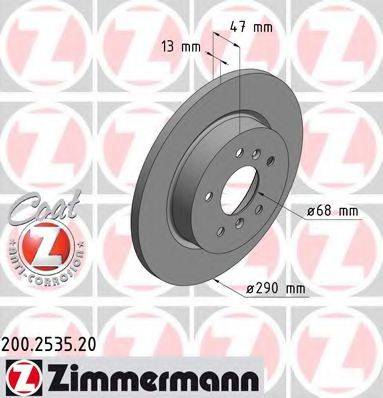 ZIMMERMANN 200253520 гальмівний диск
