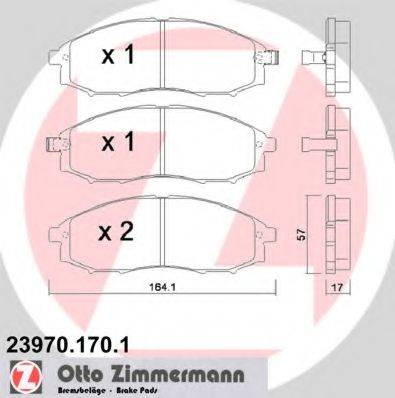 Тормозные колодки ZIMMERMANN 23970.170.1