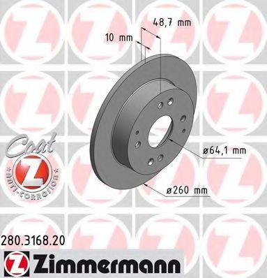 ZIMMERMANN 280316820 Тормозной диск