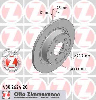 Тормозной диск ZIMMERMANN 430.2624.20
