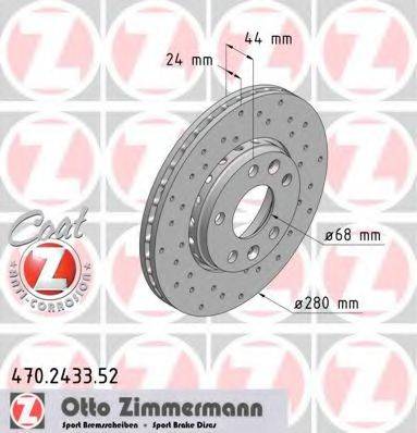 ZIMMERMANN 470243352 гальмівний диск