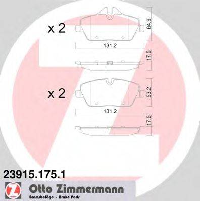 Тормозные колодки ZIMMERMANN 23915.175.1