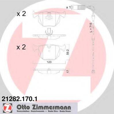 Тормозные колодки ZIMMERMANN 21282.170.1