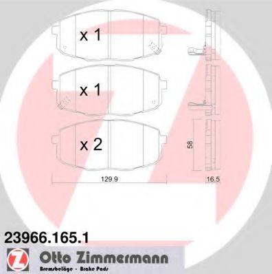 Тормозные колодки ZIMMERMANN 23966.165.1
