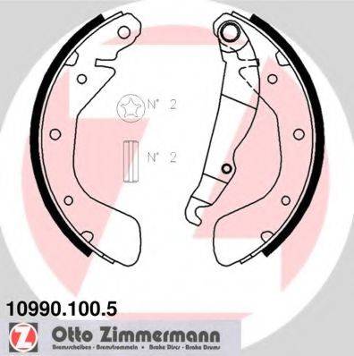 ZIMMERMANN 109901005 Комплект гальмівних колодок