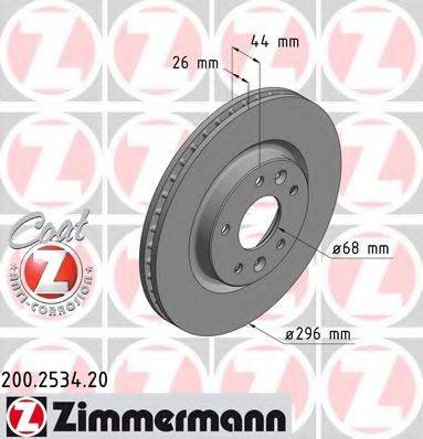 ZIMMERMANN 200253420 гальмівний диск